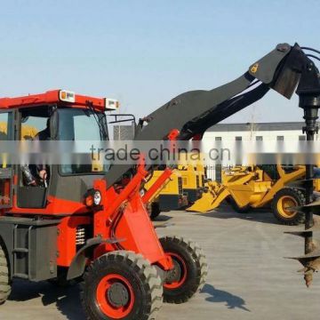 cheap farm tractors wheel loader oj-16 with auger