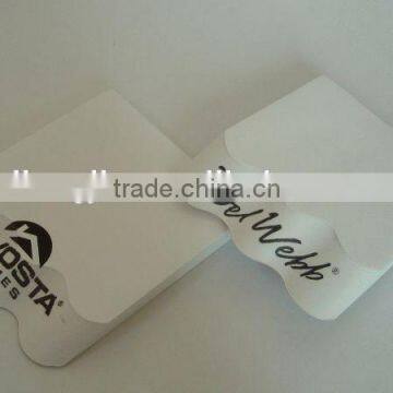 Diagonal memo pad 3D custom Logo diagonal notepad