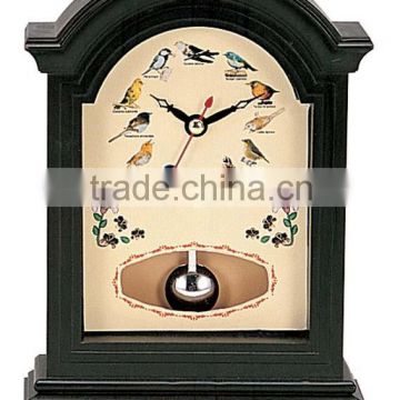 Modern Design Black Plastic Pendulum Clock For Home Decor