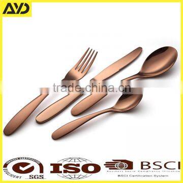 PVD coating acceptable small MOQ stainless steel flatware