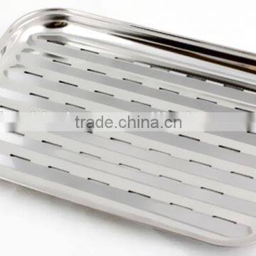 Low Price Stainless Steel BBQ Grilled Fish Pan bbq pan