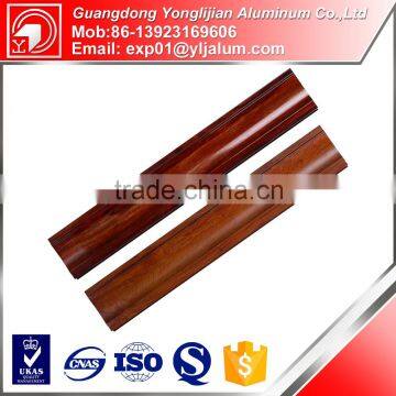 Aluminum extrusion profiles thin aluminum strip with wood finish