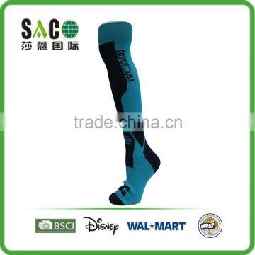 Fashion custom free jacquard knee high sports socks