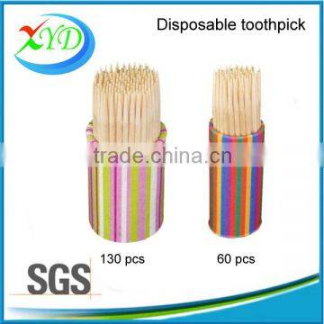 Birch Wooden Toothpicks Packed in Plastick Pot Plastick Picks photo-2