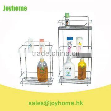 metal wire square bathroom shampoo rack