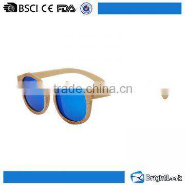 2016 Hot sale blur revo circle frame skateboard wood sunglasses