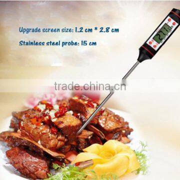 small digital thermometer bbq lcd portable digital cooking thermometer with temperature probe stainless steel food thermometer