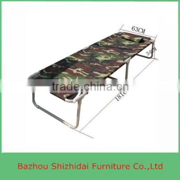 Simple style military folding up metal camp beds SZD-1695