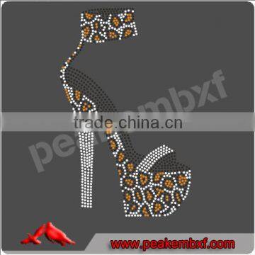 Beautiful high-heeled shoes new hot fix motif rhinestone