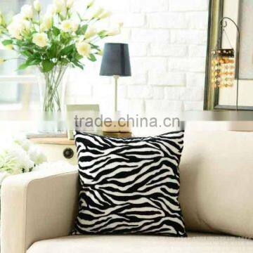 Velvet flocking cushion and cushion cover