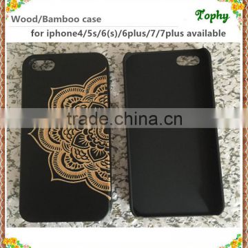 Printing Colors Wooden Hard Cell Phone Case for iPhone 6 7 Wooden Back Cover