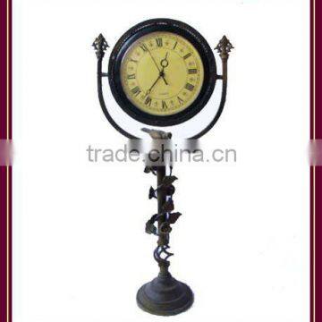 craft antique european wrought Iron grandfather floor clock