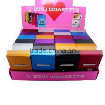 Aluminum cigarette case with printed design