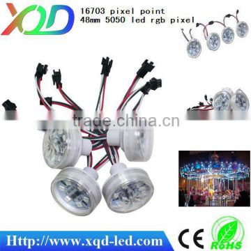 Auto control no need controller control led pixel point light souce 48mm 8205 ic amusement light pixel