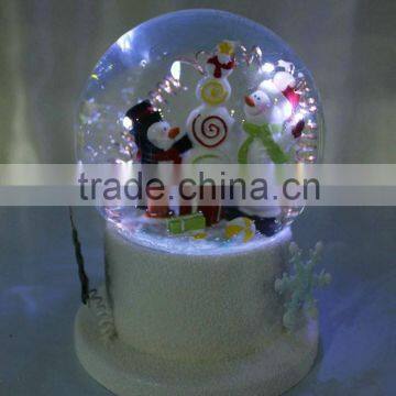 2016 New ChristmasSanta Snowman Water Snow Globe With Music Box and LED Light photo-2