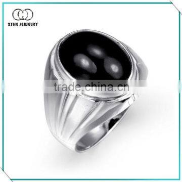 China Wholesale big stone mens silver rings