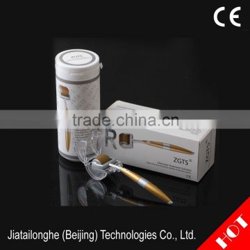 Factory Sales microneedle golden 192 Titanium needles ZGTS derma roller system with CE