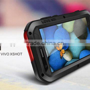 LOVE MEI Powerful Case Metal Aluminium+Gorilla Glass+ Silicon Hybrid Case for BBK VIVO XSHOT WATER PRPOOF CASE photo-2