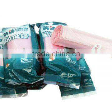 Colorful household garbage bags