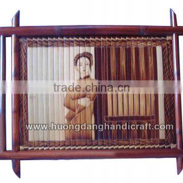 Newest design bamboo painting from Vietnam