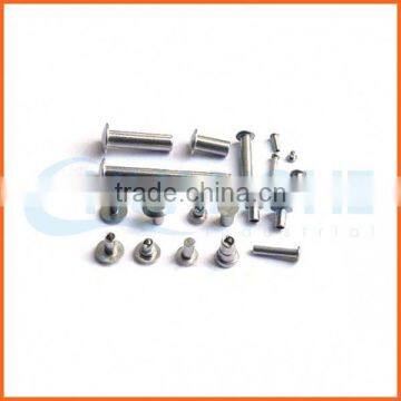 alibaba high quality metal semi-hollow rivet