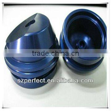 Factory direct sale high precision cnc machining auto parts motor spare parts with blue anodized heat treatment