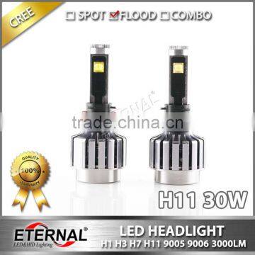 H1 H3 H4 H7 H11 9005 9006 high power led replacement headlight bulb kit for motorcycle car automotive offroad truck