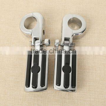 32mm 1 1/4" Engine Guard Foot Peg Kit For Softail Dyna Fatboy Sportster photo-2