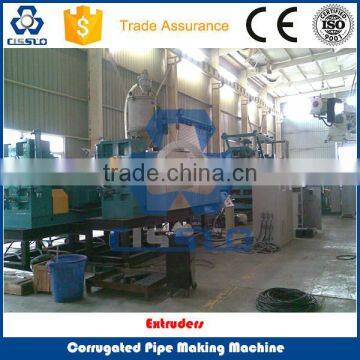 CE STANDARD HIGH PERFORMANCE BIG OUTPUT HDPE PVC DUAL WALL CORRUGATED PIPE EXTRUSION LINE photo-4