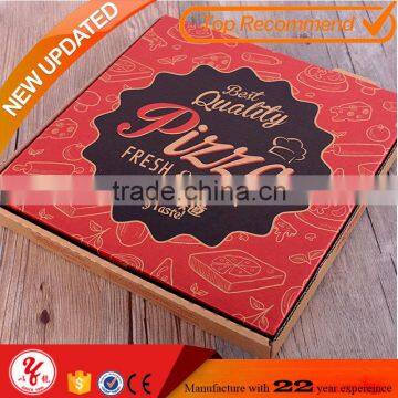Delicious personalized rectangular pizza box design with print