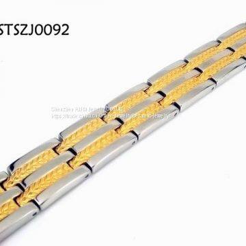 Women Gold Titanium Steel Jewelry Titanium Bracelets Bangles