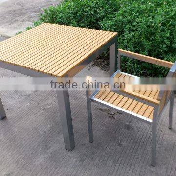 Leisure Wooden Table Aluminum Dining Room Set photo-2