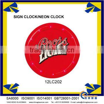 Exclusive custom led wall clock 12LC202