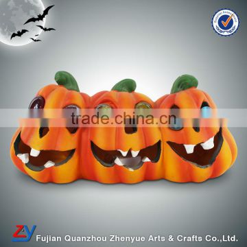 Ceramic halloween pumpkin light decorations