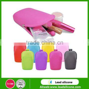 Candy Color Silicone Coin Purse, Silicone Pen Bag,Cosmetic Bags