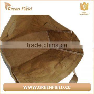 Eco Kraft Paper Tote Bag,Luxury Washable Kraft Paper Shopping Bag photo-3