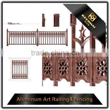 Outdoor Powder Coated Cast Aluminum Modern Garden Fence Design