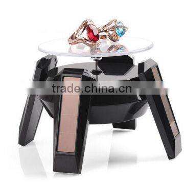 Rotating Solar Display Turntable With LED Light