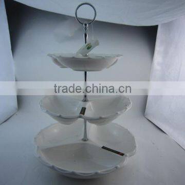 Cake Stand With Woonden Handle for Weeding/party/daily Use photo-2