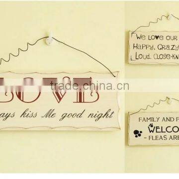 Creative home decoration wood door name plate