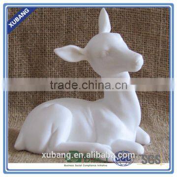 Christmas Deer Figural Custom Decorative Lying White Deer photo-3