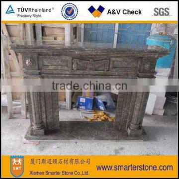 Coffee Marble Fireplace