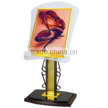 Hotel Equipment Wholesales floor Stand Sign Holders with glass Frames