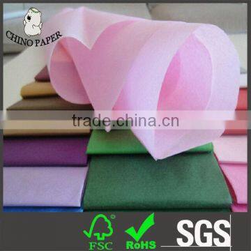 Solid colorful gift tissue paper smooth surface