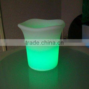 PE material Plastic Led Ice Bucket For Bar And Club