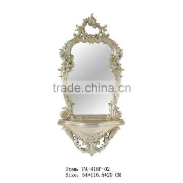 Gold Living Room Furniture Wall Panel With Silver Mirror For Interior Decor photo-2