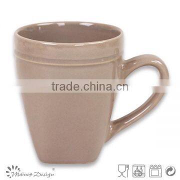 fine quality square ceramic mug