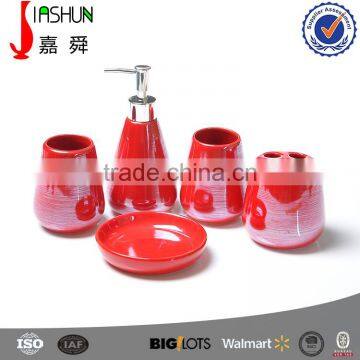Colorful Pearl Glaze Bathroom Accessories Sets photo-4