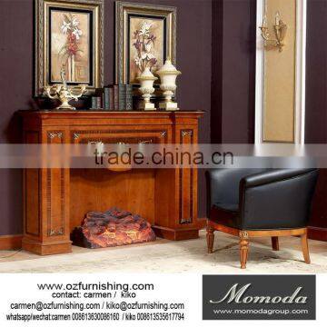 YB29 Latest product trendy style natural wood fireplace surround mantel manufacturer sale