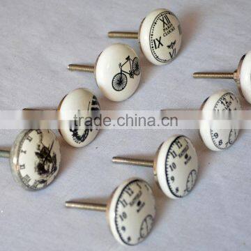 Unique Design Mix Pattern Hand Painted Dresser Knobs photo-3